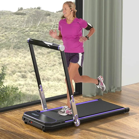 Walking Pad Folding Treadmill Electric Walking Running Treadmill for Home Office with Touch Panel & Remote, 2.5HP(Shipping 10-14 Days)