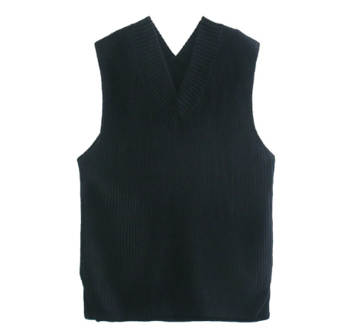 Load image into Gallery viewer, V-neck Knitted Sleeveless Vest(Shipping 10-14 Days)
