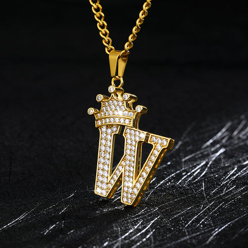 Load image into Gallery viewer, Zircon Alphabet Necklace(Shipping 10-14 Days)
