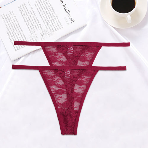 Load image into Gallery viewer, 2PCS/Set Women Lace G-string Panties(Shipping 10-14 Days)
