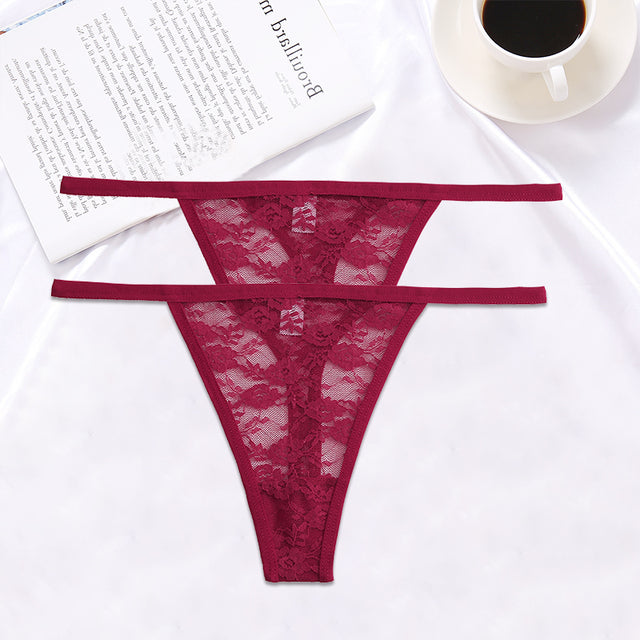 2PCS/Set Women Lace G-string Panties(Shipping 10-14 Days)