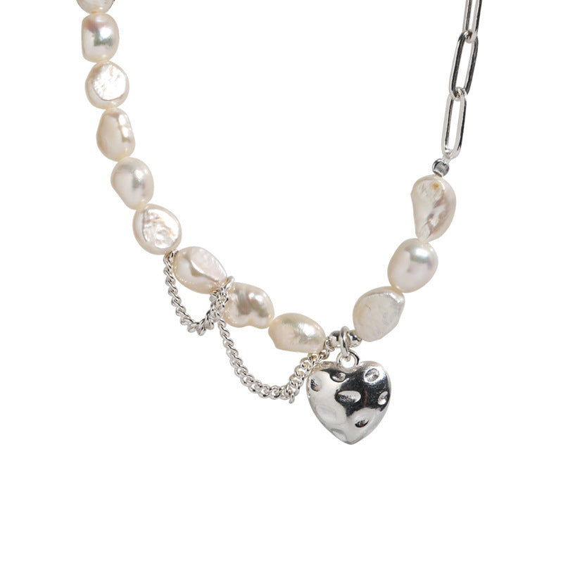 Asymmetry Chain Pearls Necklace(Shipping 10-14 Days)
