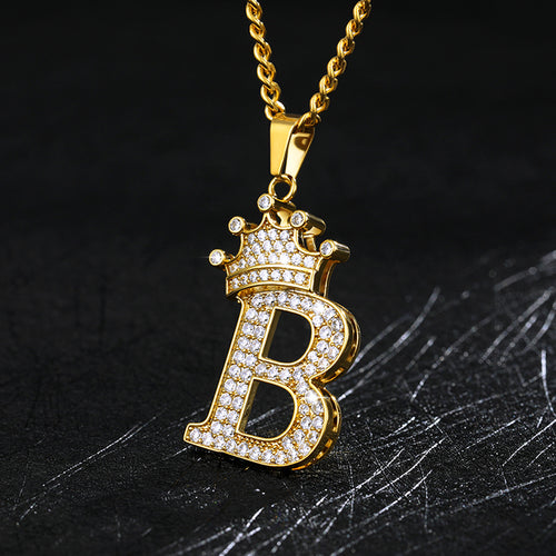 Load image into Gallery viewer, Zircon Alphabet Necklace(Shipping 10-14 Days)
