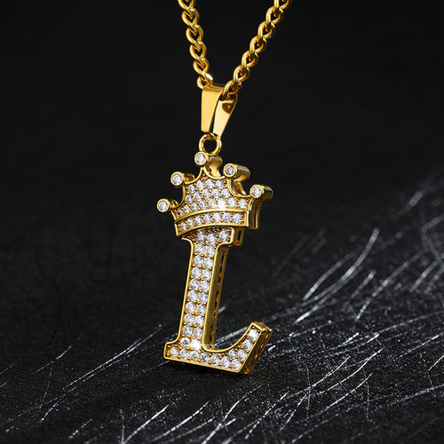Load image into Gallery viewer, Zircon Alphabet Necklace(Shipping 10-14 Days)
