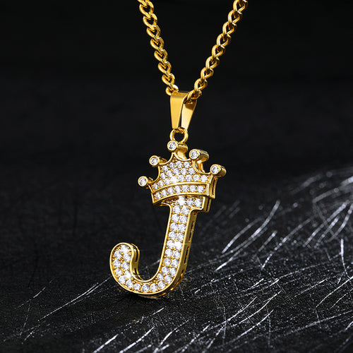 Load image into Gallery viewer, Zircon Alphabet Necklace(Shipping 10-14 Days)
