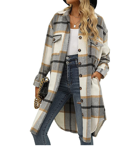 Load image into Gallery viewer, Dropped Shoulder Duster Coat(Shipping 10-14 Days)
