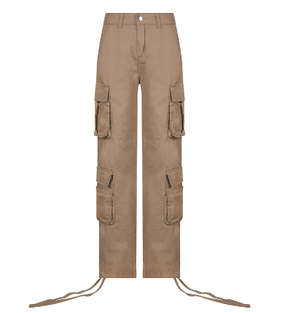 Cargo Solid Baggy Pants(Shipping 10-14 Days)