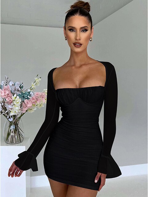 Elegant Backless Sexy Mini Dress(Shipping 10-14 Days)