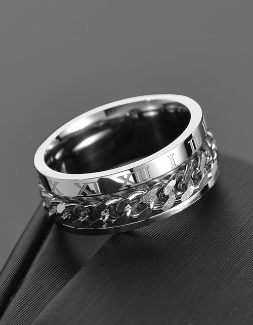 Load image into Gallery viewer, Roman Numbers Spinner Rings(Shipping 10-14 Days)
