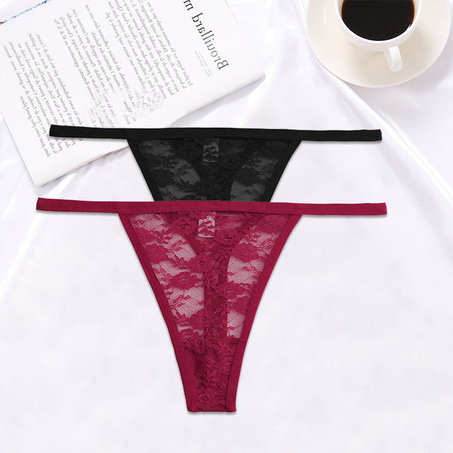 2PCS/Set Women Lace G-string Panties(Shipping 10-14 Days)