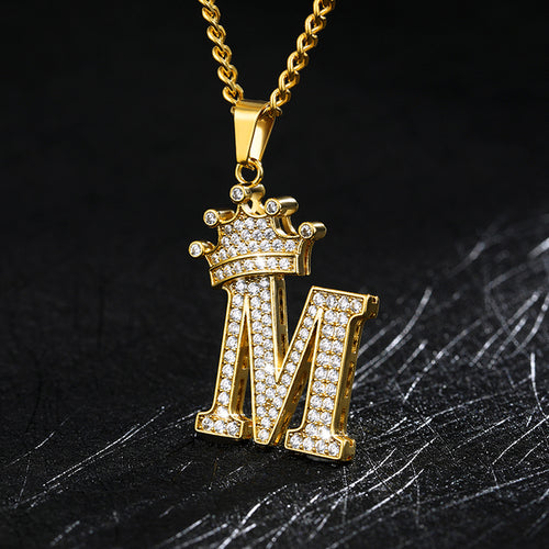 Load image into Gallery viewer, Zircon Alphabet Necklace(Shipping 10-14 Days)
