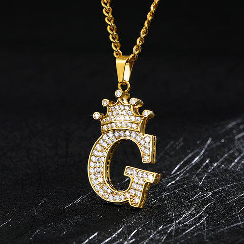 Load image into Gallery viewer, Zircon Alphabet Necklace(Shipping 10-14 Days)
