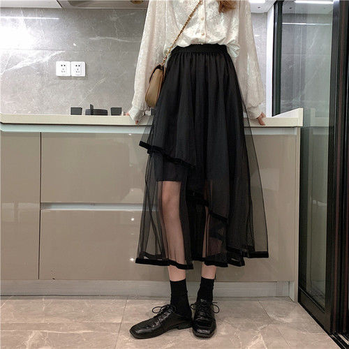 Women Solid Korean Style Women Skirt(Shipping 10-14 Days)