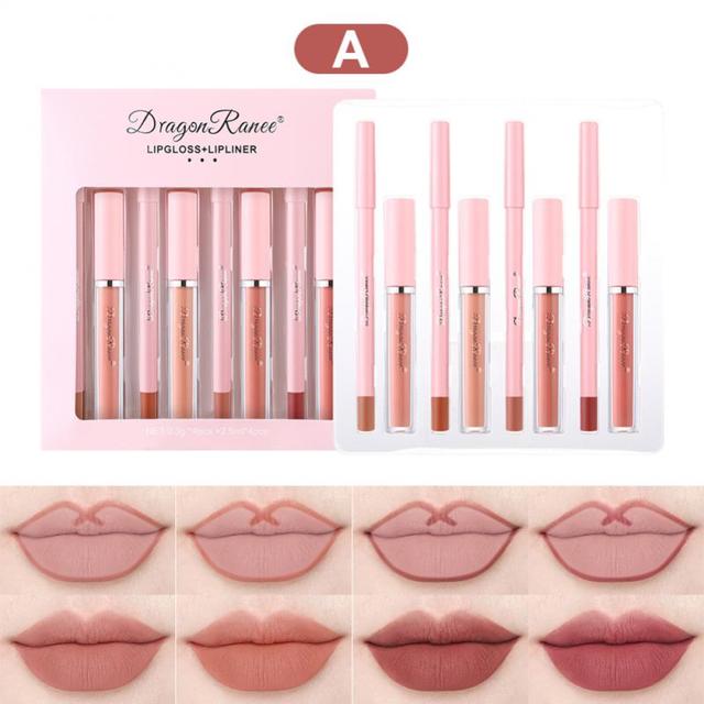 4pcs Lip Gloss Lip Liner Pen Set(Shipping 10-14 Days)