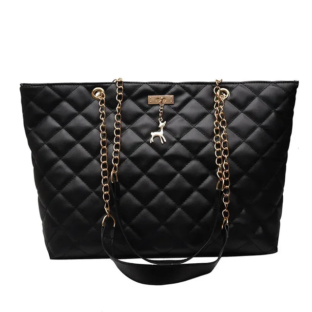 Tote Bags for Women PU Leather Diamond Lattice Handbag Personality Large Capacity Underarm Shoulder Bag Designer Bag 9Shipping 10-14 Days)