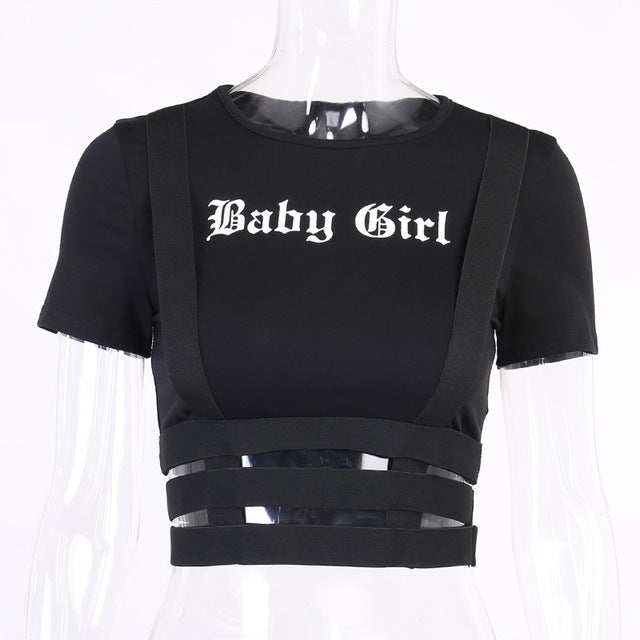 Crop Top O-Neck T-shirt(Shipping 10-14 Days)