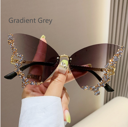 Load image into Gallery viewer, Diamond Butterfly Sunglasses(Shipping 10-14 Days)
