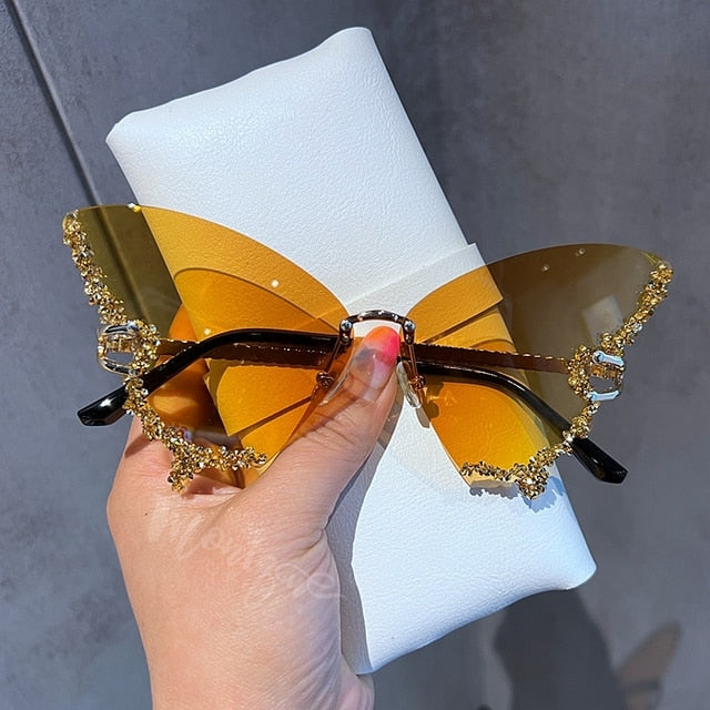 Diamond Butterfly Sunglasses(Shipping 10-14 Days)
