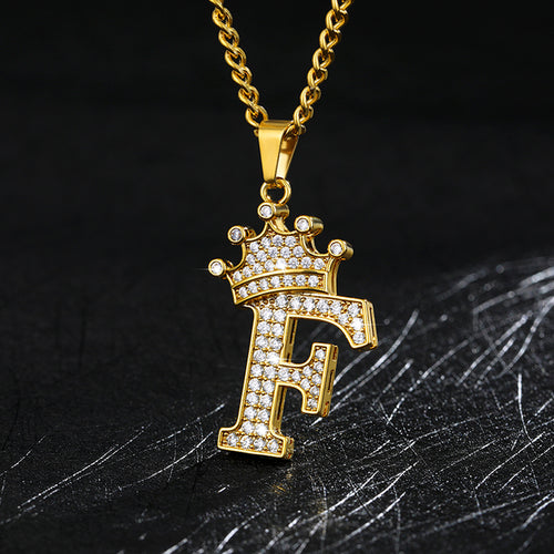 Load image into Gallery viewer, Zircon Alphabet Necklace(Shipping 10-14 Days)

