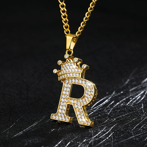 Load image into Gallery viewer, Zircon Alphabet Necklace(Shipping 10-14 Days)
