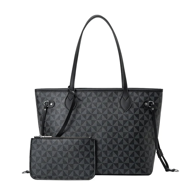 Shoulder Bags And Purse Sets For Women  2023 New Luxury Tote  Leather Designer Large Shopper Shopping Fashion Plaid Handbags
