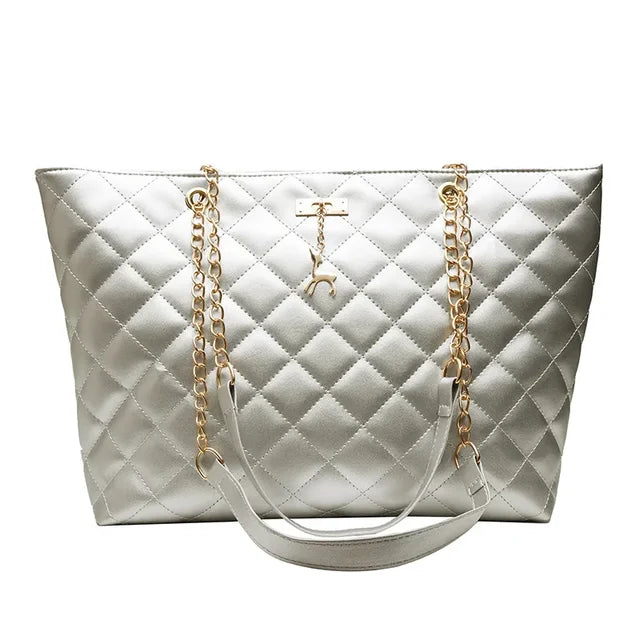 Tote Bags for Women PU Leather Diamond Lattice Handbag Personality Large Capacity Underarm Shoulder Bag Designer Bag 9Shipping 10-14 Days)