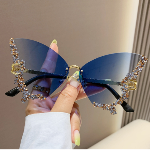 Diamond Butterfly Sunglasses(Shipping 10-14 Days)