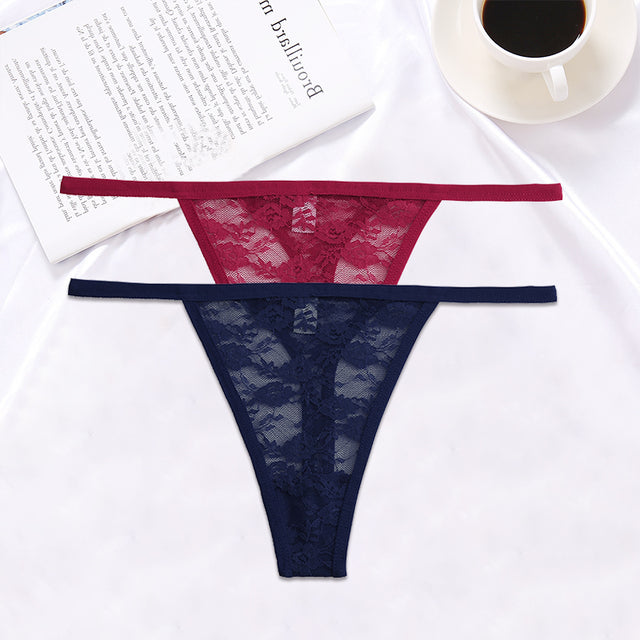 2PCS/Set Women Lace G-string Panties(Shipping 10-14 Days)