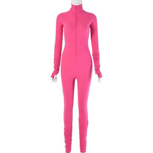 Load image into Gallery viewer, Turtleneck Gloved Sleeve Jumpsuits(Shipping 10-14 Days)
