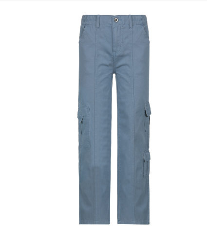 Load image into Gallery viewer, Cargo Solid Baggy Pants(Shipping 10-14 Days)
