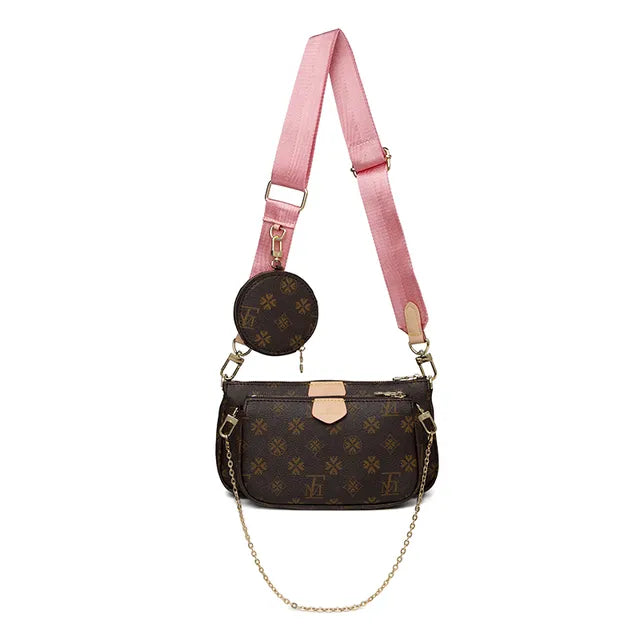 LFM Brown Crossbody Bags for Women Multi Pochette Shoulder Bag Handbags Ladies Hand Purses Women's Handbag Female 2023 Trend (Shipping 10-14 Days )