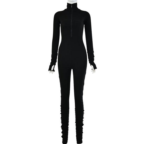 Load image into Gallery viewer, Turtleneck Gloved Sleeve Jumpsuits(Shipping 10-14 Days)
