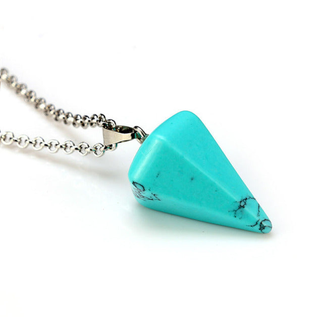 Natural Stone Pendant Necklace(Shipping 10-14 Days)