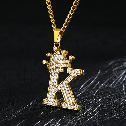 Load image into Gallery viewer, Zircon Alphabet Necklace(Shipping 10-14 Days)
