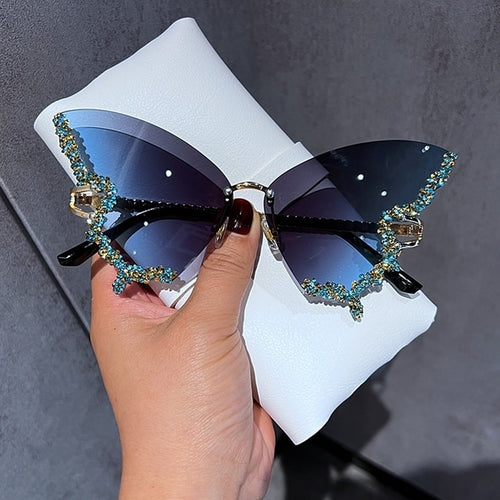 Load image into Gallery viewer, Diamond Butterfly Sunglasses(Shipping 10-14 Days)
