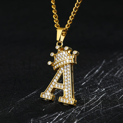 Load image into Gallery viewer, Zircon Alphabet Necklace(Shipping 10-14 Days)
