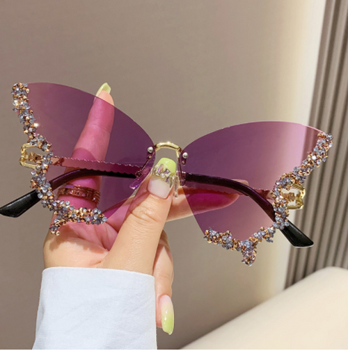 Load image into Gallery viewer, Diamond Butterfly Sunglasses(Shipping 10-14 Days)
