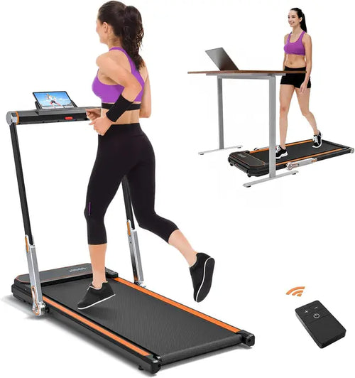 Load image into Gallery viewer, Walking Pad Folding Treadmill Electric Walking Running Treadmill for Home Office with Touch Panel &amp; Remote, 2.5HP(Shipping 10-14 Days)

