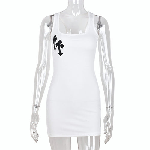 Load image into Gallery viewer, Cross Spliced Square Collar Dress(Shipping 10-14 Days)
