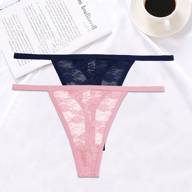 2PCS/Set Women Lace G-string Panties(Shipping 10-14 Days)