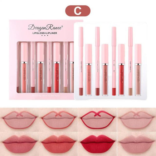 Load image into Gallery viewer, 4pcs Lip Gloss Lip Liner Pen Set(Shipping 10-14 Days)
