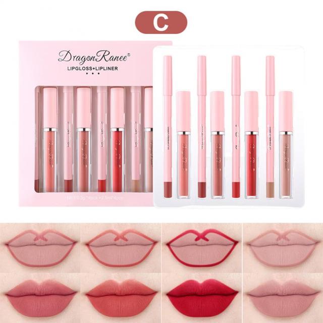 4pcs Lip Gloss Lip Liner Pen Set(Shipping 10-14 Days)