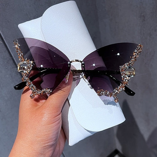 Load image into Gallery viewer, Diamond Butterfly Sunglasses(Shipping 10-14 Days)
