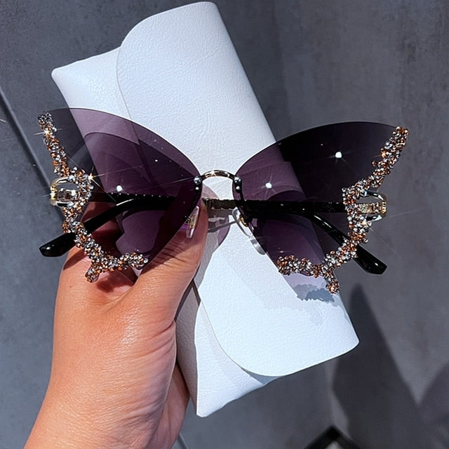 Diamond Butterfly Sunglasses(Shipping 10-14 Days)