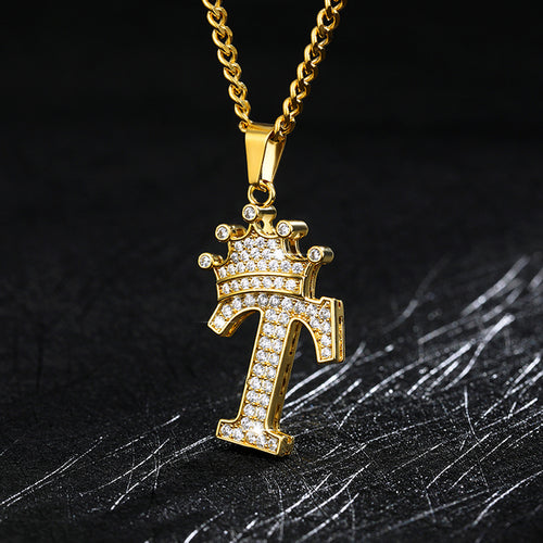 Load image into Gallery viewer, Zircon Alphabet Necklace(Shipping 10-14 Days)
