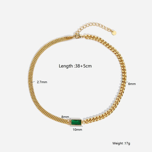 Load image into Gallery viewer, Green Stone Necklace(Shipping 10-14 Days)
