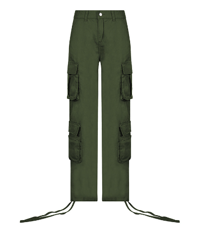 Cargo Solid Baggy Pants(Shipping 10-14 Days)