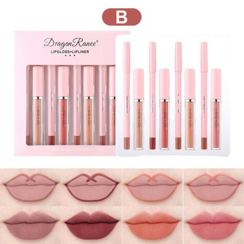 Load image into Gallery viewer, 4pcs Lip Gloss Lip Liner Pen Set(Shipping 10-14 Days)
