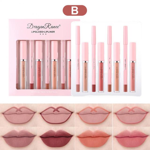 4pcs Lip Gloss Lip Liner Pen Set(Shipping 10-14 Days)