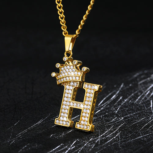 Load image into Gallery viewer, Zircon Alphabet Necklace(Shipping 10-14 Days)
